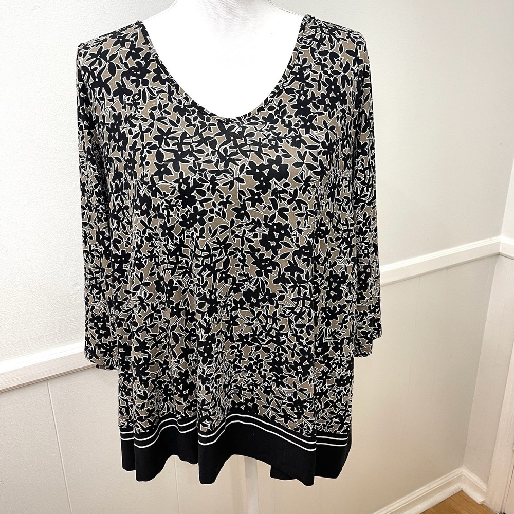 J. Jill Wearever Collection Top 3/4 Sleeves Medium Petite‎